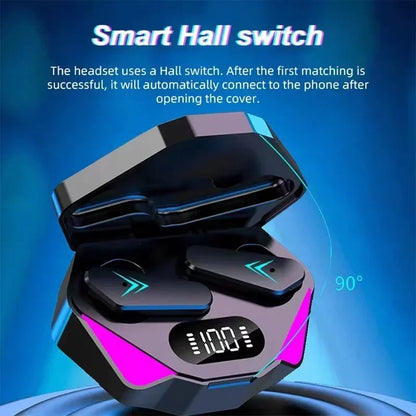 X15 TWS Earphone Bluetooth Wireless | V5.1 In-Ear Headphones | Sport Gamer Headset | Phone Hearing Aids