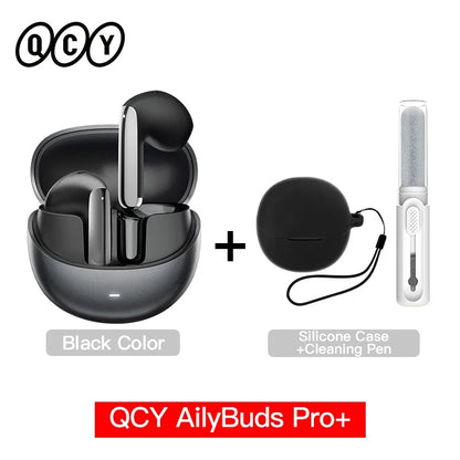 QCY HT10 AilyBuds Pro+ ANC Earbuds - Bluetooth 5.3 Wireless Hi-Res LDAC Earphones with AI Call & Multipoint Connection