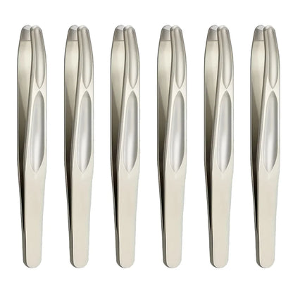 Premium Round Head Tweezers - Precision Eyebrow, Facial Hair & Beard Removal Tool