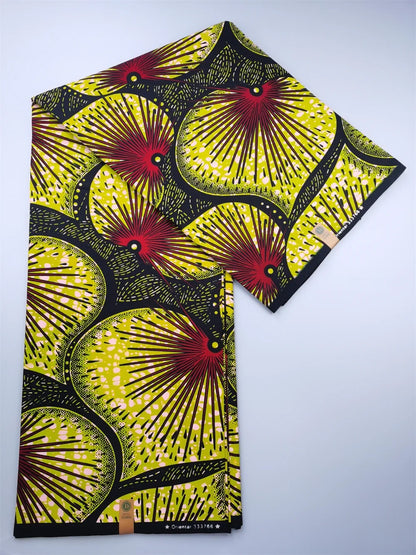 Guaranteed Veritable African Real Wax Fabric - 100% Cotton High Quality Ankara Pagne 6 Yards Nigerian Women’s Style Dress Material