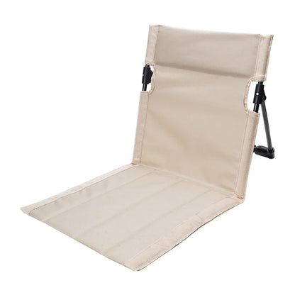Foldable Outdoor Camping Chair – Portable Garden & Beach Lazy Chair with Backrest Cushion for Picnic, Travel & Relaxation