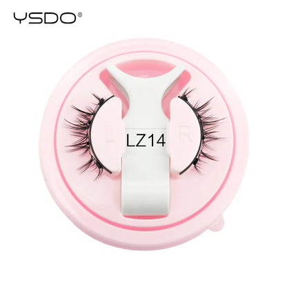YSDO Winged Magnetic 3D Mink Eyelashes – Reusable Long-Lasting False Lashes, No Glue Needed with Tweezers for Makeup