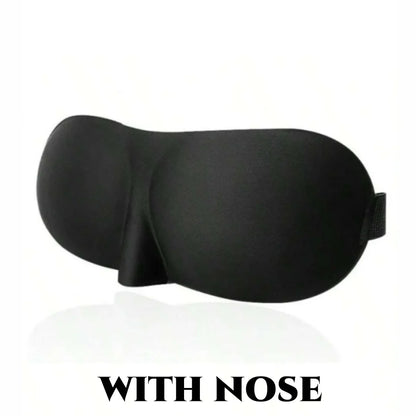 3D Contoured Sleep Mask — 100% Light-Blocking, Ultra-Soft Breathable Eye Cover for Travel, Yoga & Rest
