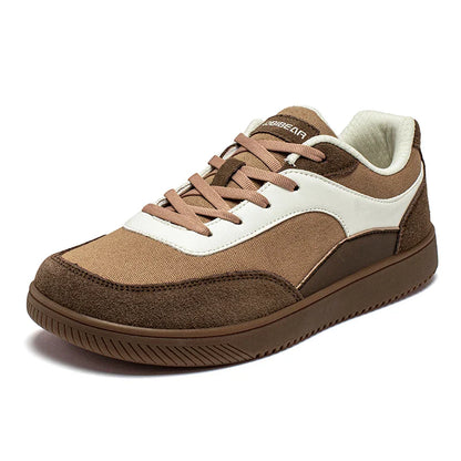 HOBIBEAR Unisex Wide Toe Sneakers — Minimalist Non-Slip Lace-Up Mesh Casual Shoes for Men & Women