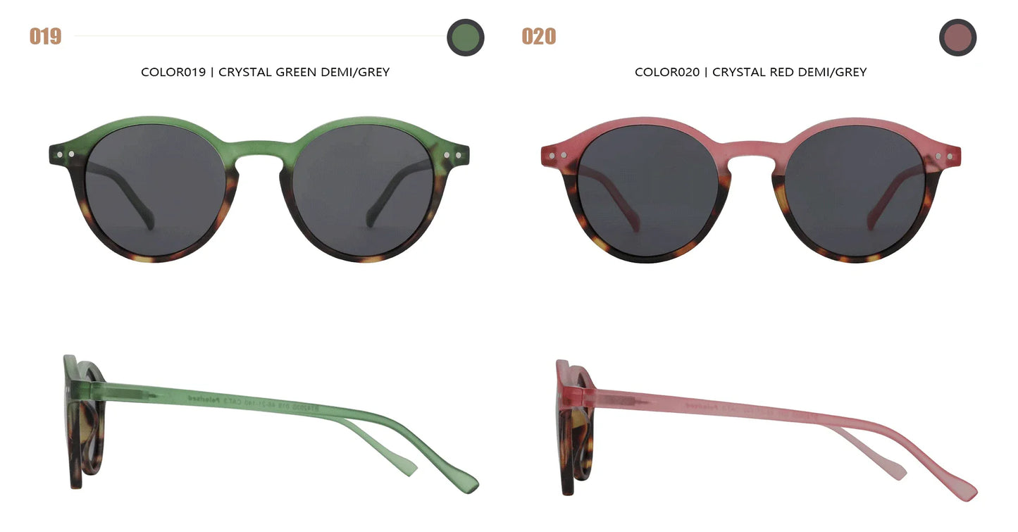 ZENOTTIC Retro Circular Polarized Sunglasses (S Size) – Vintage Small Round UV400 Goggles for Men & Women