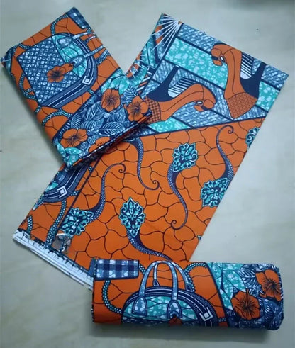 High Quality African Wax Print Fabric - 100% Cotton Soft Ankara Real Wax Fashion Material
