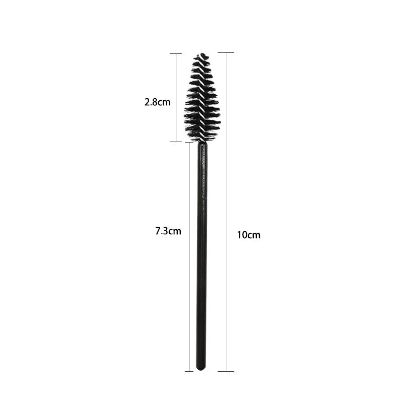 25pcs Eyelash Extension Brush Set - Mascara Wands, Micro Applicators & Spoolie Makeup Tools