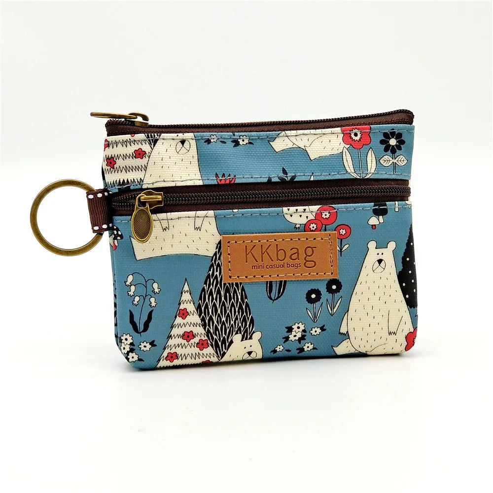 Cute Animal Zipper Wallet - Cartoon Coin Purse, Lightweight Money Bag, Key & Card Holder for Women and Students