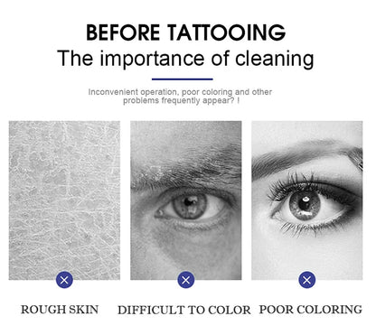 Aimoosi Exfoliating Gel – Clean Skin Cuticle Prep for Semi-Permanent Microblading, Eyebrow & Lip Tattoo Coloring