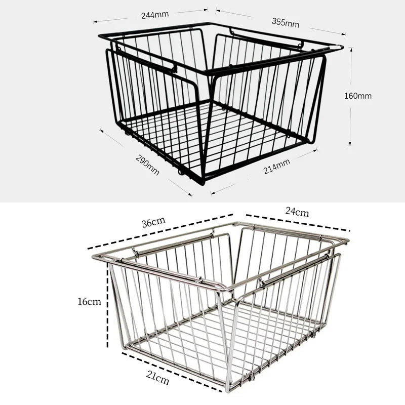 IGT Folding Stainless Steel Drain Basket – Lightweight Portable Camping Table Accessory