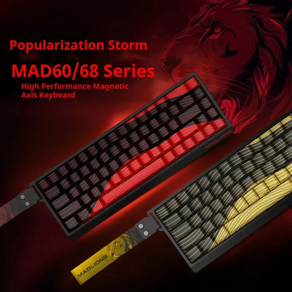 MADLIONS MAD 60/68HE Magnetic Switch Wired Gaming Keyboard – Hot Swap, Rapid Trigger, Customizable PC Gamer Accessory