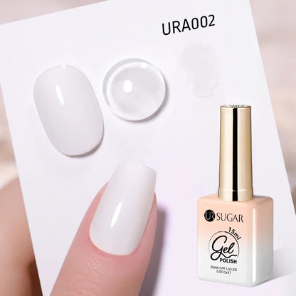 UR SUGAR Champagne Gold Silver Reflective Glitter Gel Nail Polish 15ml - Semi-Permanent Soak Off UV Manicure Art Varnish