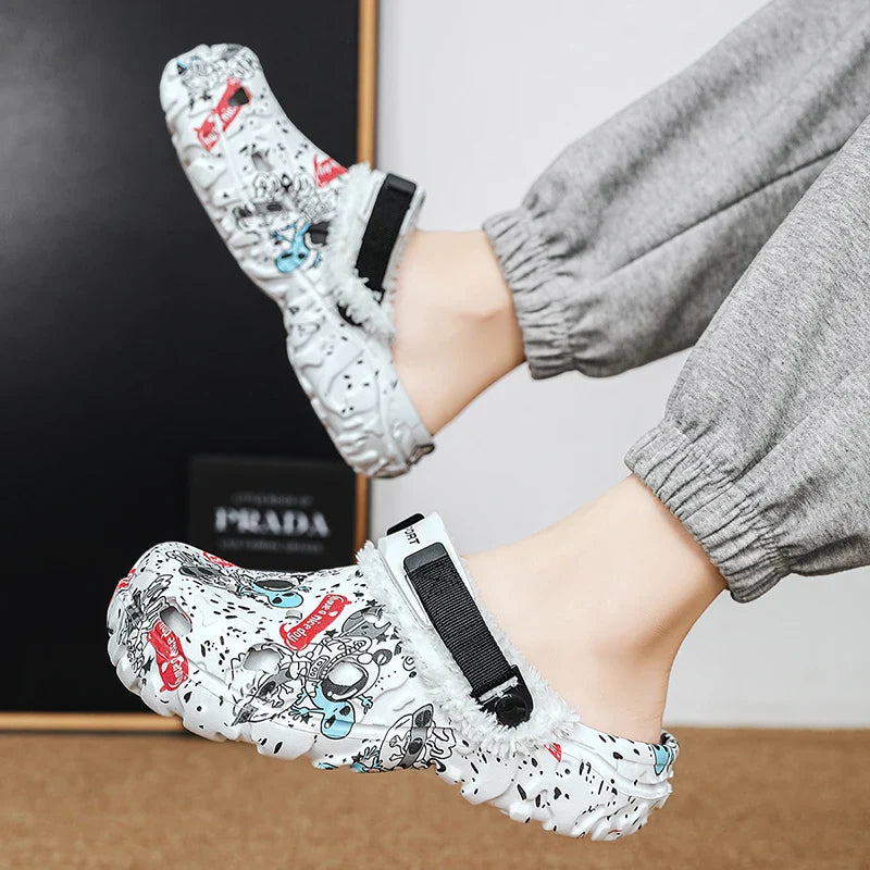Men’s & Women’s Winter Slippers – Soft Plush Indoor, Non-Slip Removable Sandals, Big Size 47