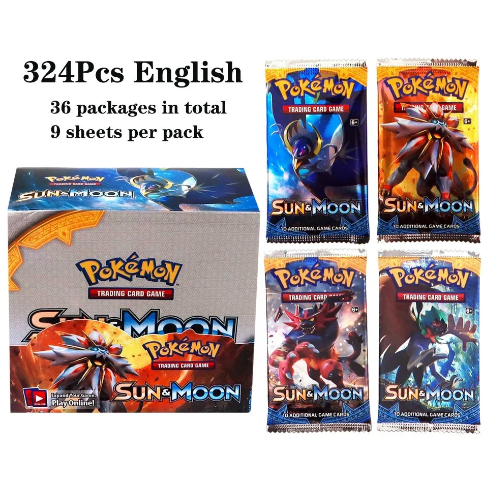 324pcs Pokemon TCG Booster Box - Sword & Shield Fusion Strike Trading Card Packs Display Set with 36 Booster Packs