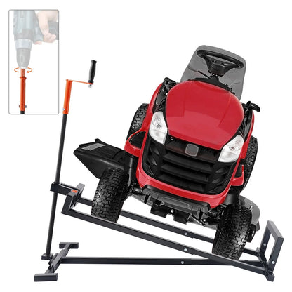 Lawn Mower Lift Jack - Adjustable 500/880 Lbs Hydraulic & Threaded Garden Tractor Lifter