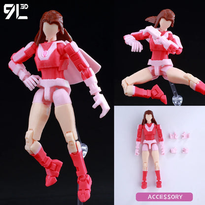 9L3D Lucky 13 Invincible Boy Eve Action Figure — 3D Printed Anime Model, Multi-Jointed Poseable Collectible Toy Gift for Fans