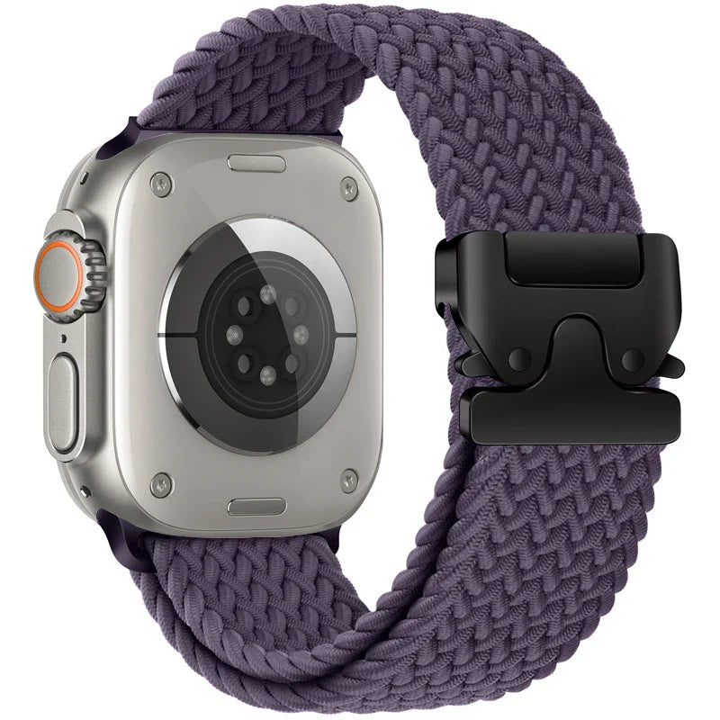 Parachute Braided Strap for Apple Watch – Compatible with 46mm, 45mm, 44mm, 41mm, Series 10/9/8, SE, Ultra 2, 49mm
