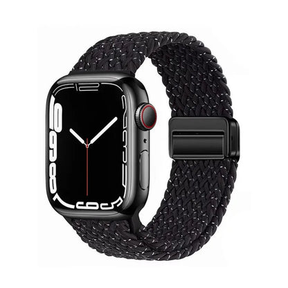 Nylon Braided Apple Watch Band - Durable Replacement Strap for Series 10/9/8/7/6/5/3 SE Ultra 49mm to 38mm