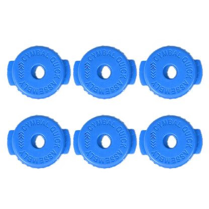 6pcs Plastic Cymbal Mates - Quick Release Cymbal Nuts for 8mm Threaded Cymbal Stands Drum Accessories