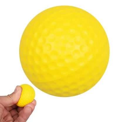 Soft PU Indoor Golf Balls - Yellow Practice Training Aid for Golfers & Gifts
