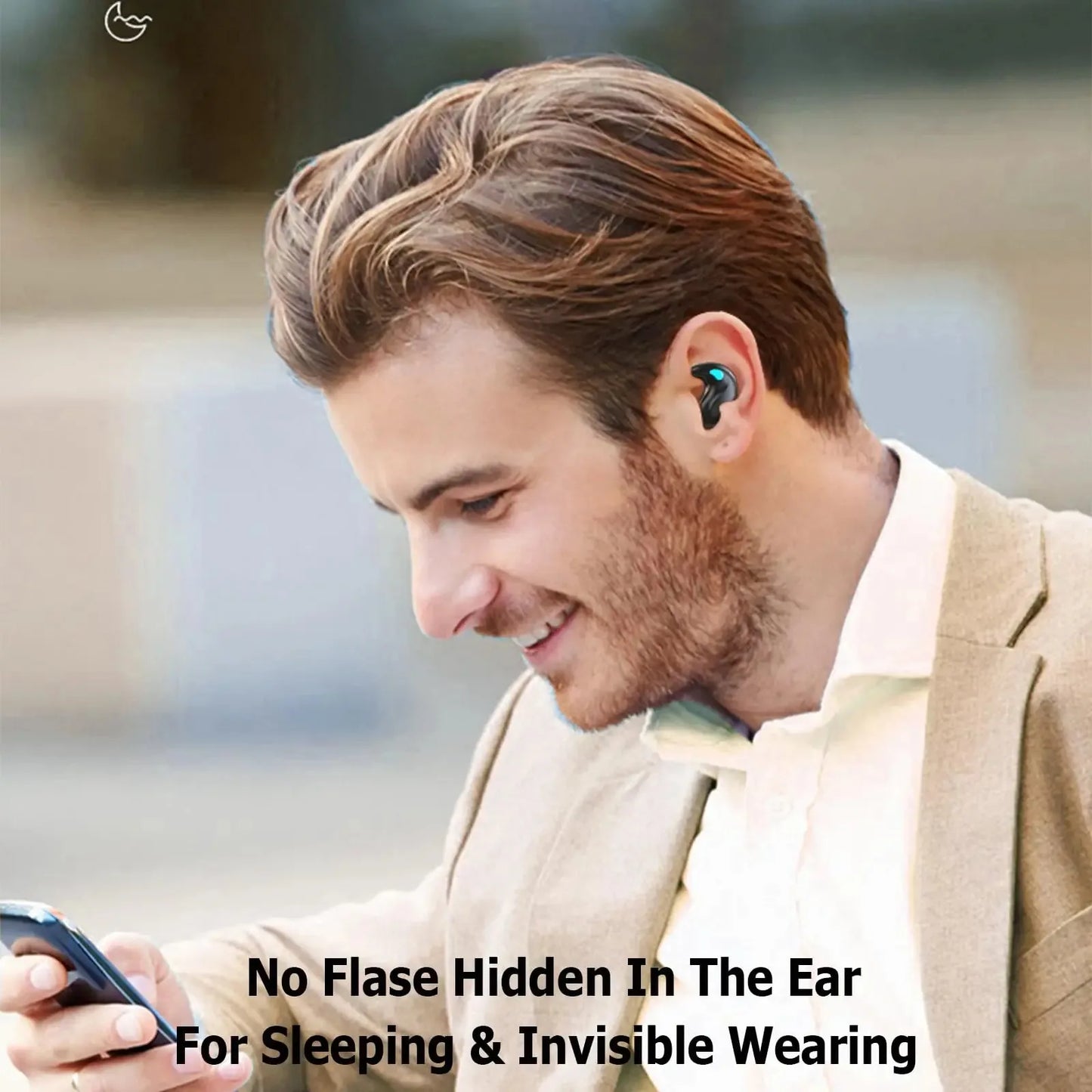 Bluetooth Sleep Earbuds - Tiny Wireless Earphones for Small Ears, Compact Side-Sleeping Audio Headphones