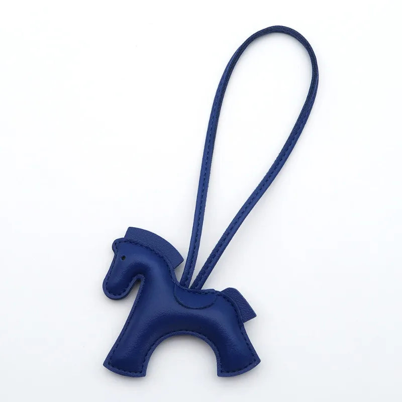 Fashion Horse Keychain - PU Leather Horse Charm for Car Keys, Handbags & Gifts