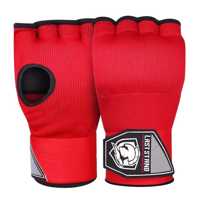 MMA Half-Finger Gel Boxing Gloves - Muay Thai Sanda Training Inner Gloves with Wrist Strap