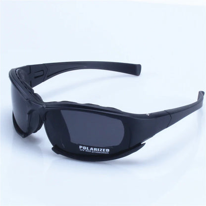 X7 Military Polarized Sunglasses – Bulletproof Airsoft Shooting Goggles for Men, Smoke Lens Cycling Glasses