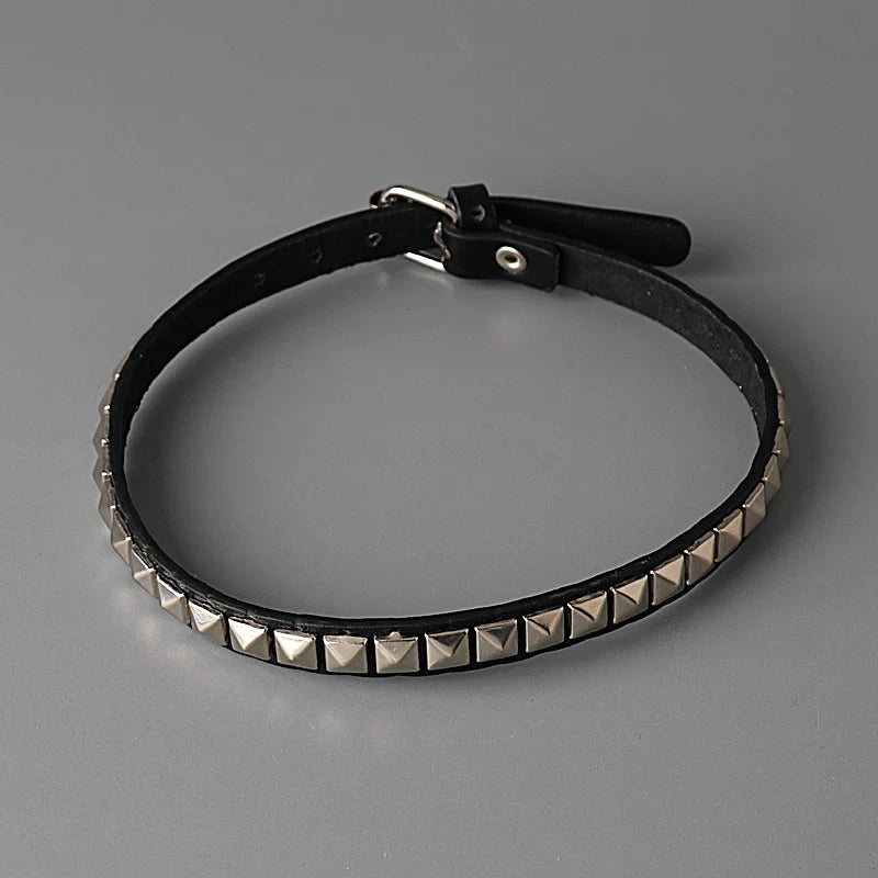 Anime Death Note Misa Amane Choker - Leather Rivet Collar Necklace for Men & Women, Punk Cosplay Jewelry Gift