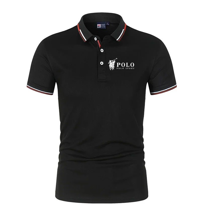 Men's Premium Quick Dry Polo Shirt - Breathable Summer Casual Business Short Sleeve Polo