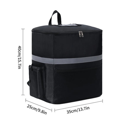 Insulated Delivery Backpack – 30L Thermal Food Bag for Riders, Large Capacity Takeout and Grocery Backpack