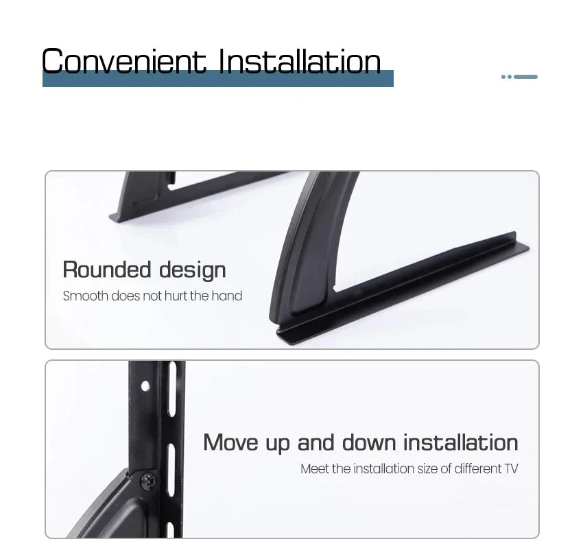 BEISHI Universal Table Top TV Stand for 14-42 Inch LCD/LED/OLED TVs - Pedestal Feet for Flat & Curved Screens