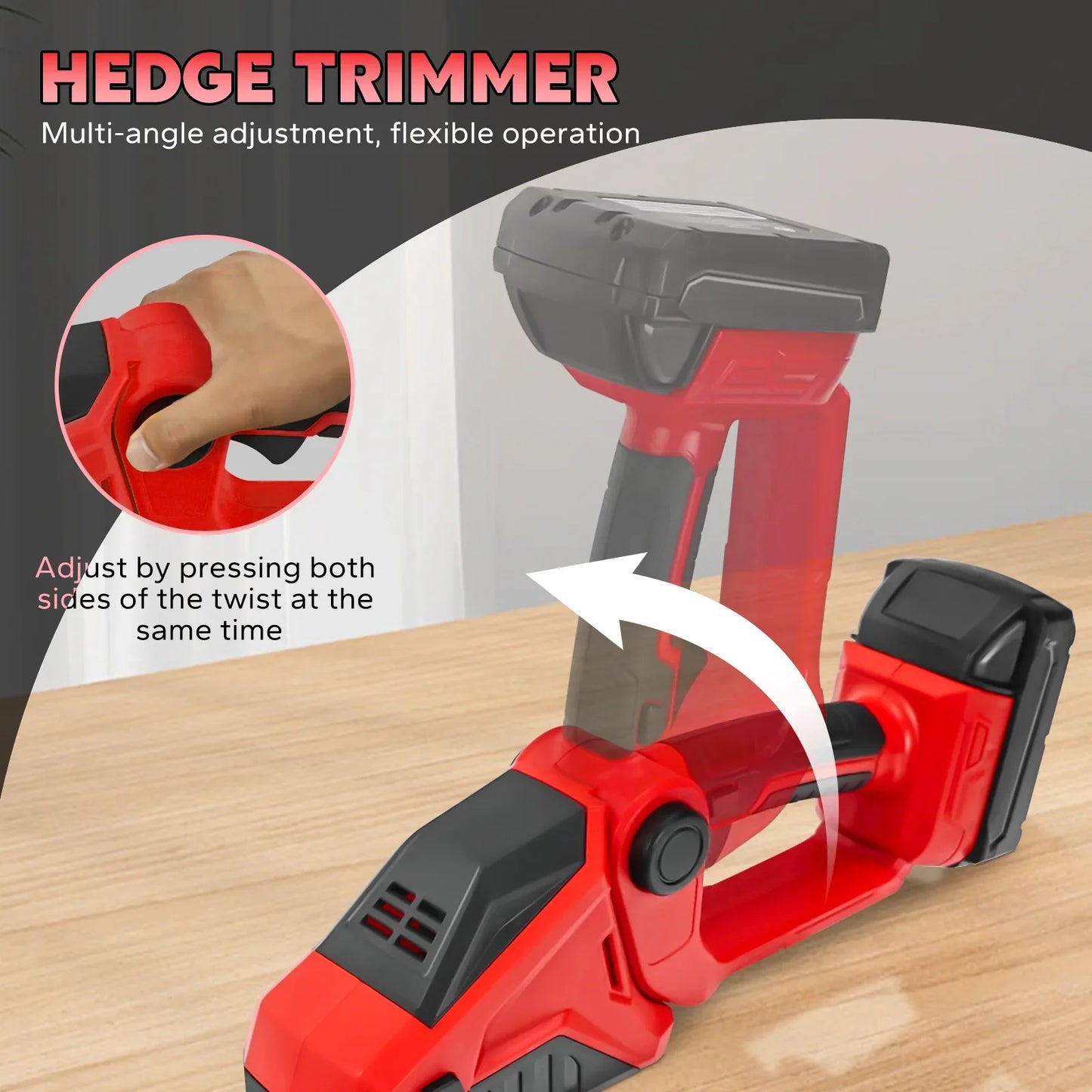 2-in-1 Cordless Hedge Trimmer & Grass Shears for Milwaukee 18V Battery – Handheld Electric Shrub Cutter Garden Tool (Tool Only, No Battery)