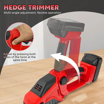2-in-1 Cordless Hedge Trimmer & Grass Shears for Milwaukee 18V Battery – Handheld Electric Shrub Cutter Garden Tool (Tool Only, No Battery)