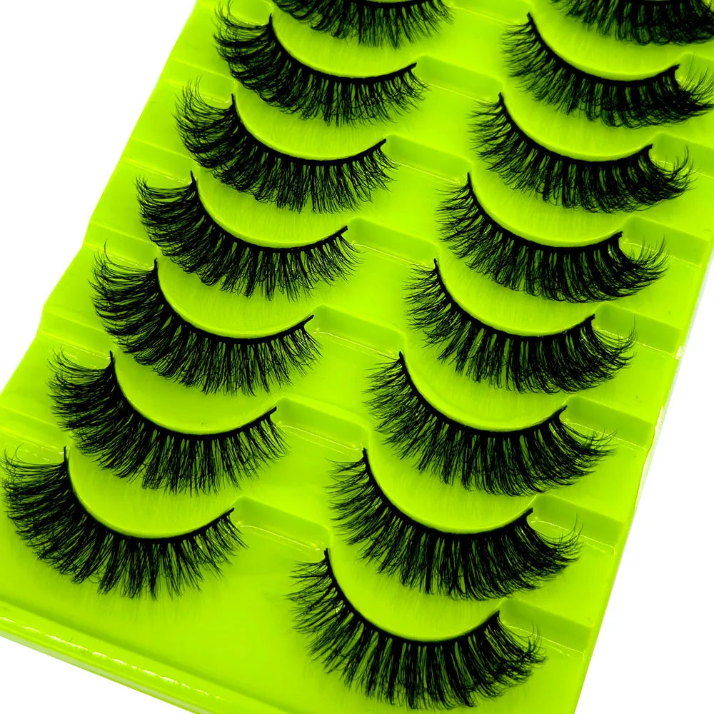 38 Styles 10 Pairs 3D Mink False Eyelashes – Natural Short & Long Fake Lashes Makeup Extension Kit
