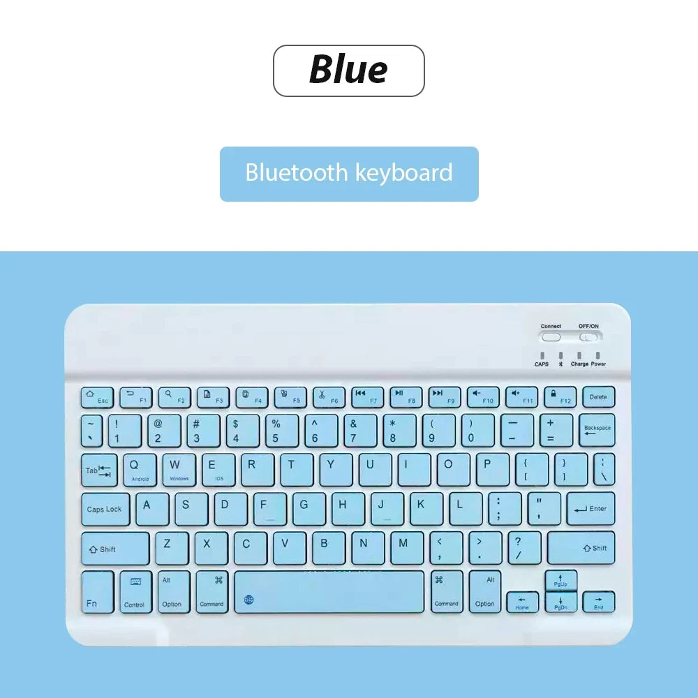 Mini Bluetooth Wireless Keyboard Set - Universal Phone Tablet iPad Keyboard and Mouse Accessories