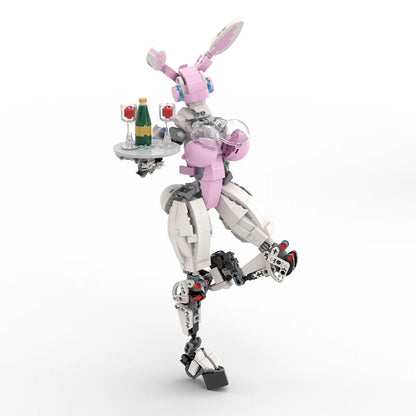 Yigebebe 229PCS Female Gynoid Robot Building Block Set – Creative Mech Model Toy for Kids, Assemble Brick Gift