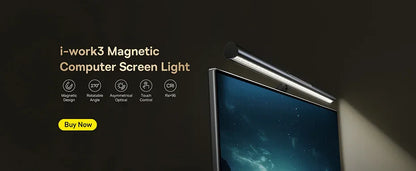 Baseus Screen Light Desk Lamp – USB Hanging LED Light for Computer Monitor, Laptop, and Study Reading