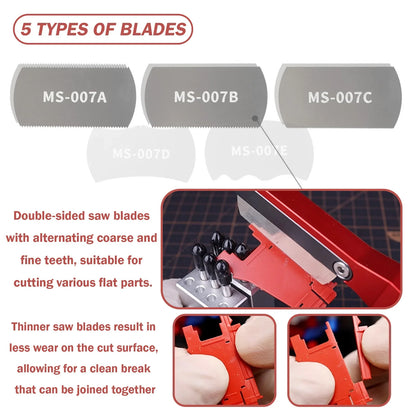 Joystar Mini Hand Saw Tool Kit – 5pcs Modelling Saw Blades for Craft & Hobby Projects