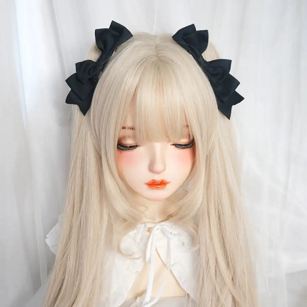 Kawaii Handmade Bow Hair Clip - Sweet Anime Lolita Cosplay JK Hair Accessory