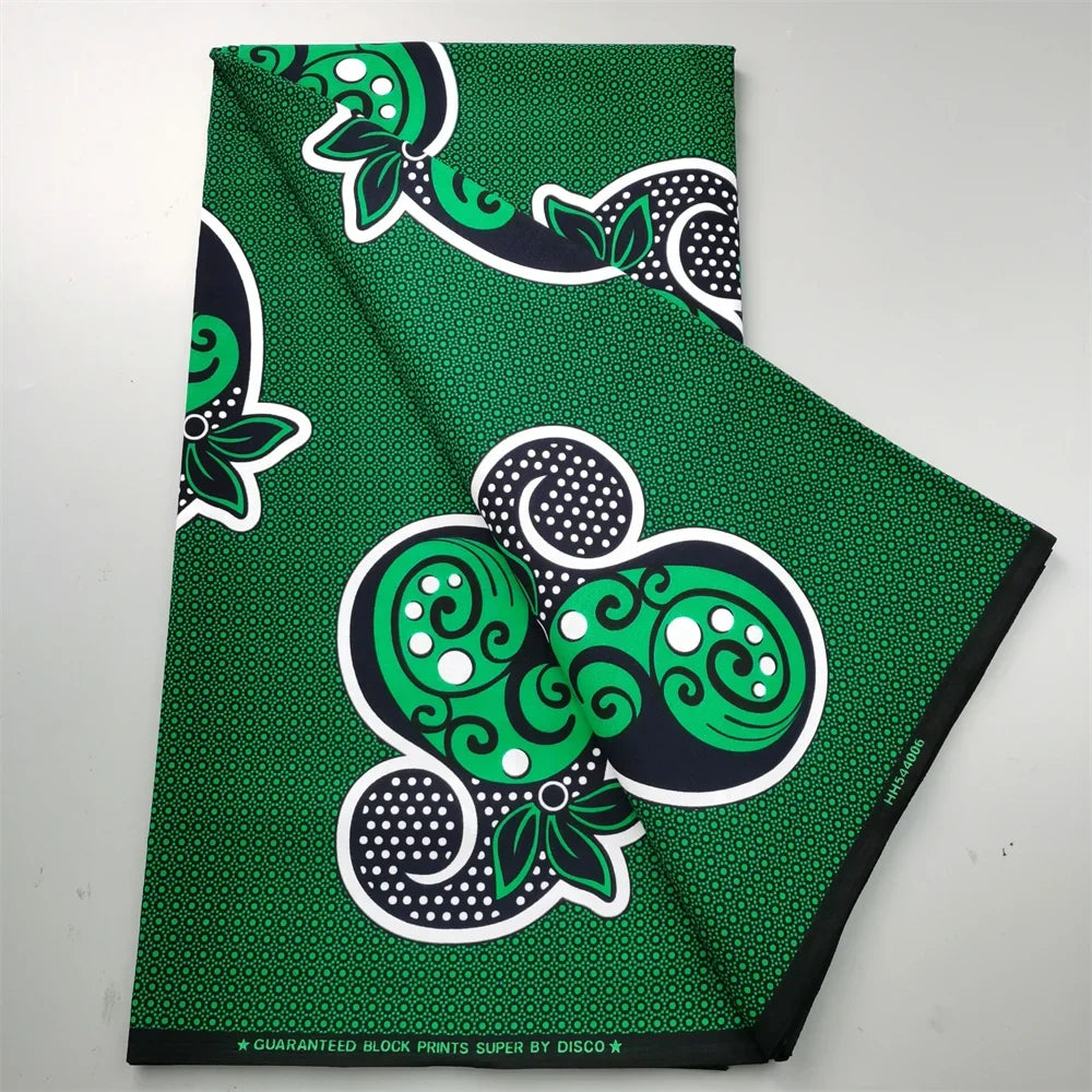 Guaranteed Veritable African Real Wax Fabric - 100% Cotton High Quality Ankara Pagne 6 Yards Nigerian Women’s Style Dress Material