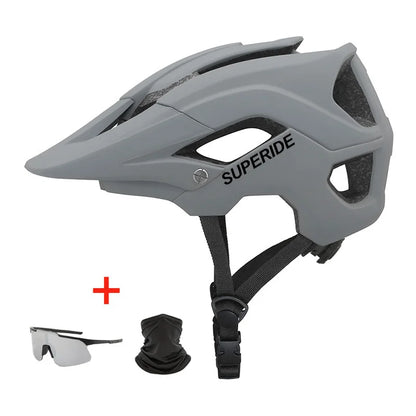 SUPERIDE Outdoor Cycling Helmet - Breathable Ultralight XC MTB Bicycle Helmet, Integrally-Molded Mountain & Road Bike Safety Gear