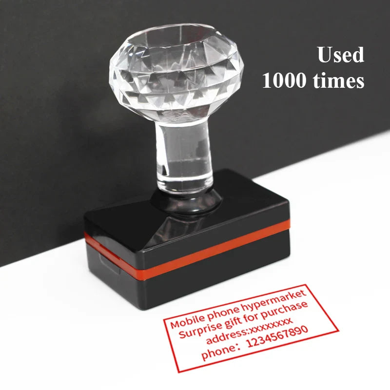 Personalized Logo Self-Inking Stamp: Customized Photosensitive Ink Stamp with Your Design Picture