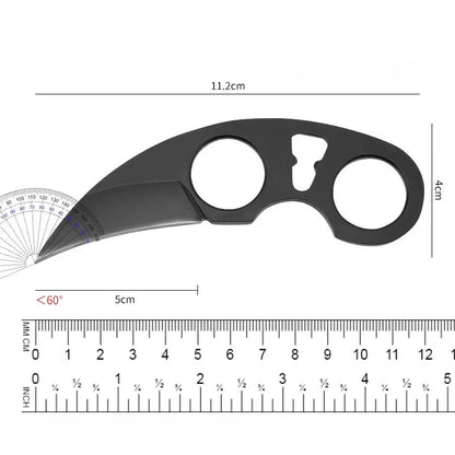 Stainless Steel Neck Knife - Mini Portable Camping Survival Knife with Chain