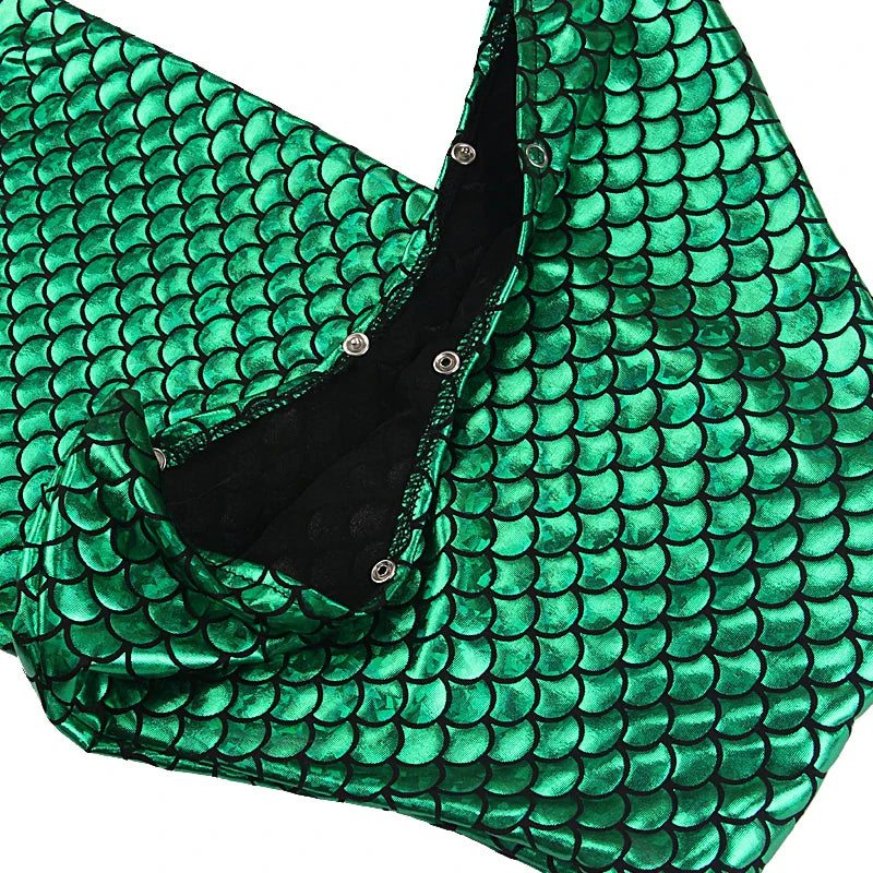 Little Girl Mermaid Tail Swimsuit — Kids Beach Bikini Cosplay Costume, Perfect Birthday Gift for Girls