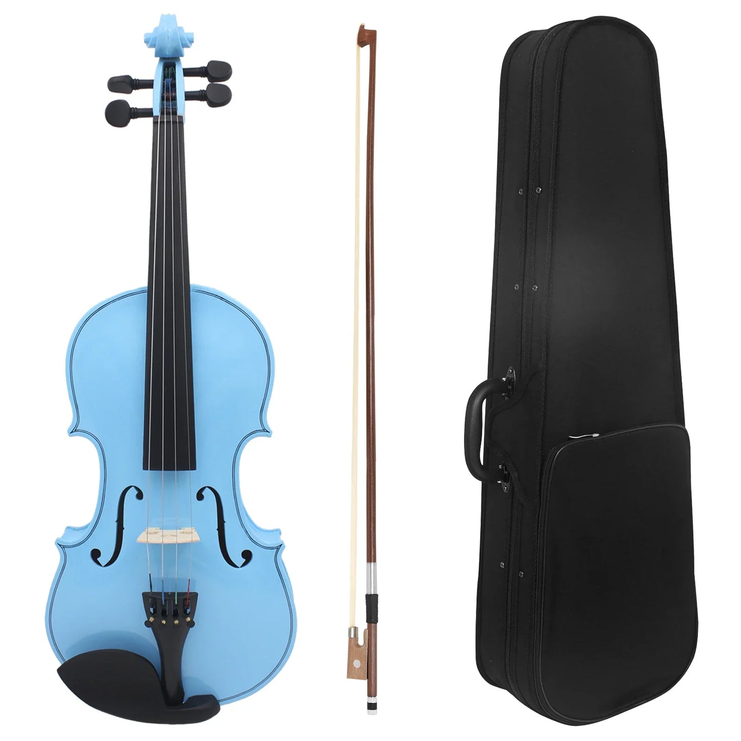 IRIN Acoustic Violin V-10 - Solid Wood Fiddle String Instrument Set with Case, Bow & Accessories for Beginners and Students