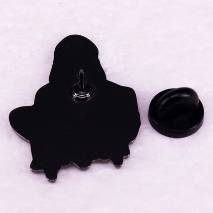 Classic Horror Skull Lapel Pin - Metal Dark Skull Brooch for Denim Jackets, Backpacks & Hat Decoration Gift