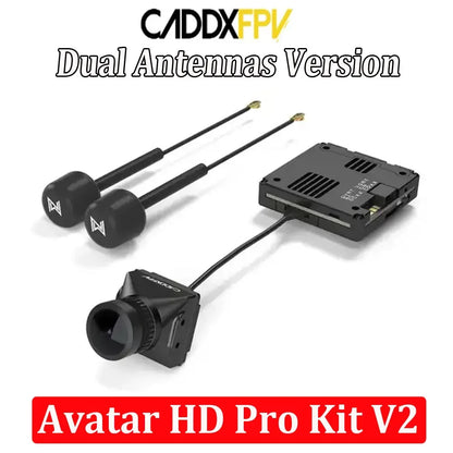 Caddx Avatar HD Pro Kit V2 (Dual Antennas) — Gyroflow + 32GB for FPV Freestyle Drones