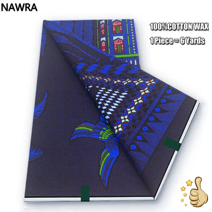 100% Cotton African Wax Print Fabric - High Quality Original Real Wax Ankara Batik Pagne Nigeria Style Sewing Fabric