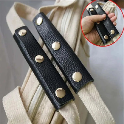 Soft Luggage Shoulder Strap Pad - Protective Leather Grip Cover for Suitcase, Stroller & Travel Bags